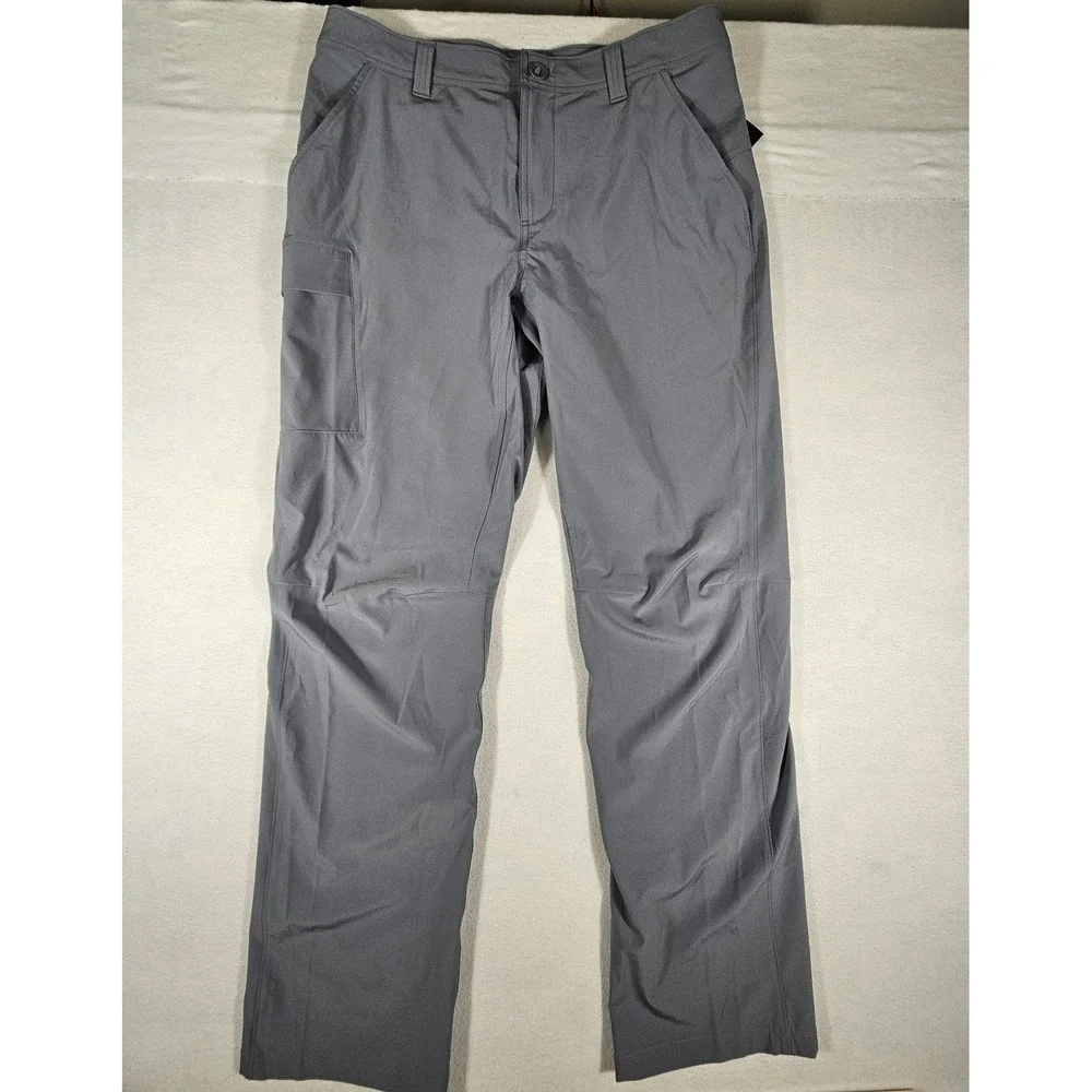 Under Armour Mantra Cargo Pants Mens 34/32 Gray Loose Fit Stretch UV 6001272-024